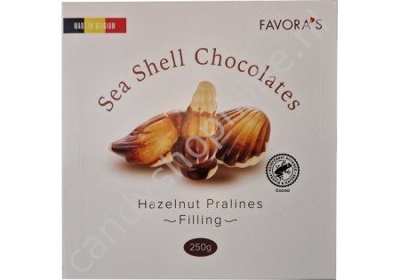 Favora's Belgian Sea Shell Chocolates 250 gram