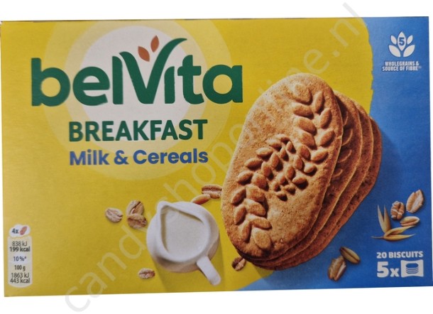 Liga Belvita Breakfast Milk & Cereals 5x4pcs.225gr