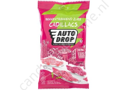 Autodrop Bekkentrekkend Zure Cadillacs snackpack 85 gram.
