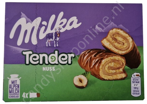 Milka Tender Nuss 4pck 148 gram