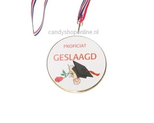 Chocolade Medaille Proficiat Geslaagd