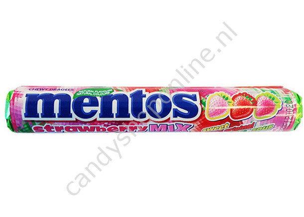 Mentos Strawberry Mix 3pck