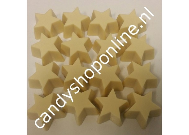 Kerststerren wit mocca/room Bakje 8 stuks