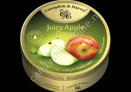 Cavendish & Harvey Apple Drops with real Fruit Juice 200gr.