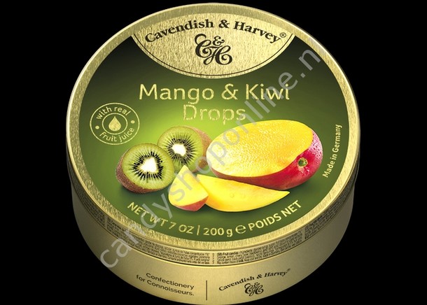 Cavendish & Harvey Mango & Kiwi Drops with real Fruit Juice 200gr.