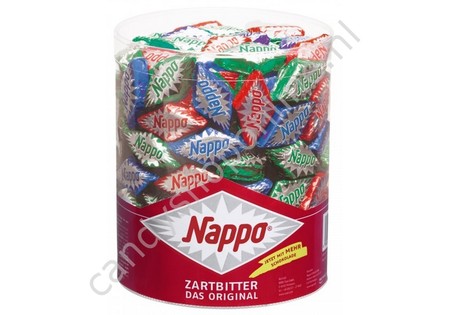 Nappo Chocolade Nougatblokjes klein met Hazelnoot zak á 15 stuks