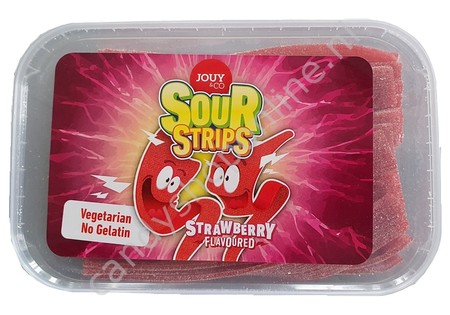 Jouy&co Sour Strips Strawberry 225 gram