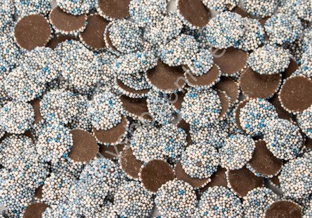Vanestra Chocolade Flikjes Mini ±2cm Blauw