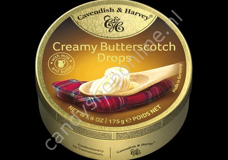 Cavendish & Harvey Butterscotch Drops with Milk and Butter 175gr.