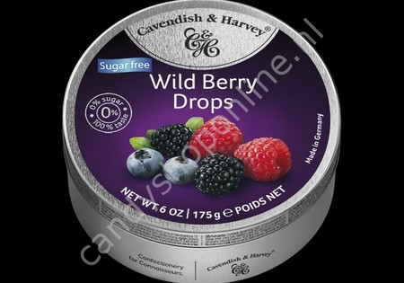 Cavendish & Harvey Wild Berry Drops with real Fruit Juice 175gr. SV