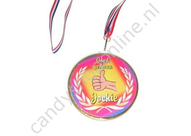 Chocolade Medaille Goed Gedaan Jochie