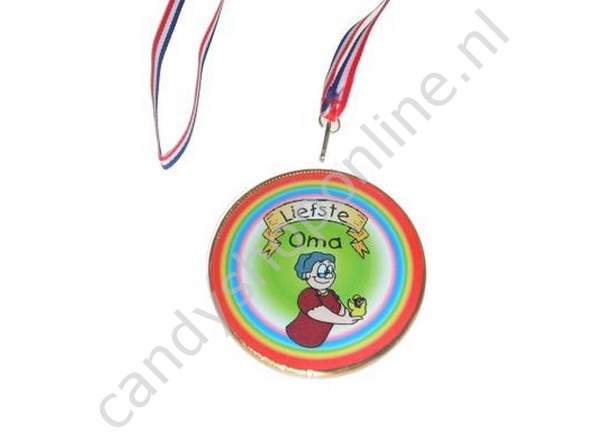 Chocolade Medaille Liefste Oma