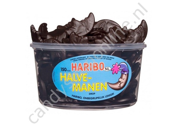 Haribo Silo Halve Manen Drop 150st.