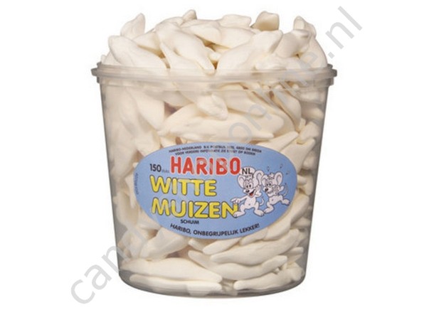 Haribo Silo Witte Muizen 150st.