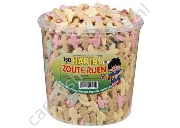 Haribo Silo Zoute Rijen 150st.