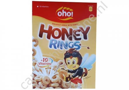 Oho Breakfast Cerial Honey Rings 250gr.