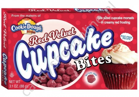 Cookie Dough Red Velvet Cupcake Bites Box 88gr.