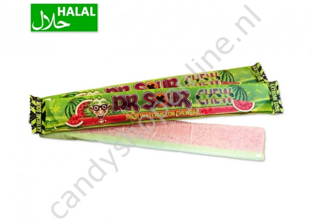 Dr. Sour Watermelon Chew Bar 50 gr.