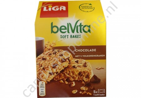 Liga Belvita Soft Bakes Chocolade met 5 volkorengranen 250gr.