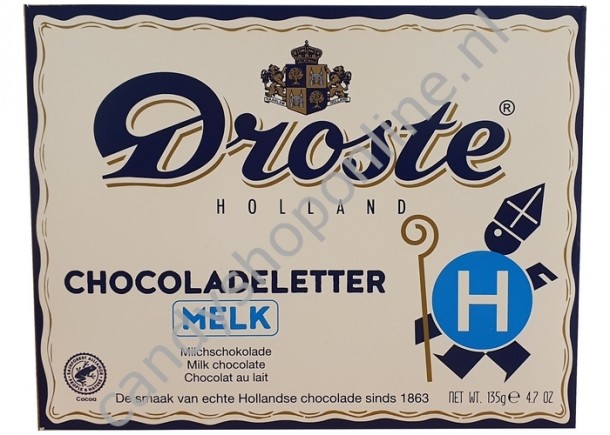 Droste Chocoladeletter melk H