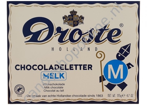 Droste Chocoladeletter melk M