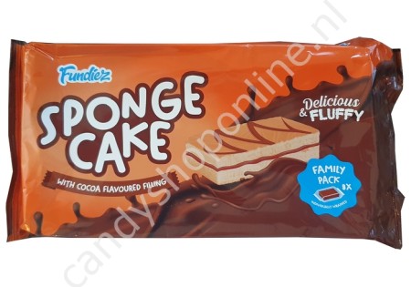 Fundiez Sponge Cake with Cocoa Flavoured Filling 180gr.