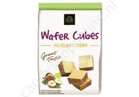 Bardollini Wafer Cubes Hazelnut Cream 200gr.