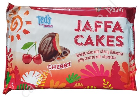 Ted's Jaffa Cakes with Cherry flavoured jelly covered with chocolate 270gr.