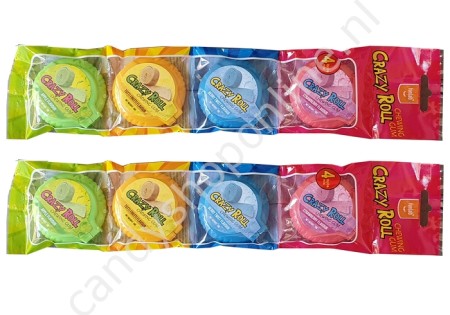 Crazy Roll Chewing Gum 4 pcs