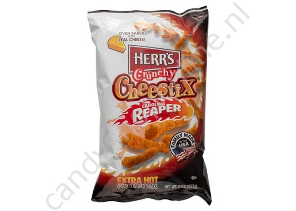 Herr's Crunchy Cheese Stix Carolina Reaper 227gr.