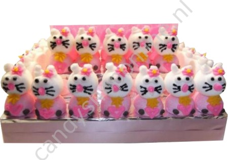 Roze Kitty Snoeptaart 30 stuks