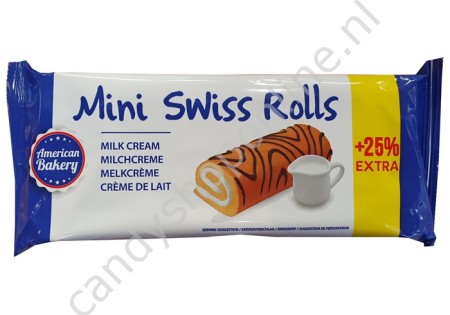 American Bakery Mini Swiss Rol Milk Cream 150gr.