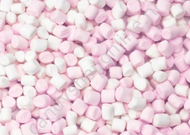 Mini Marshmallows roze/wit