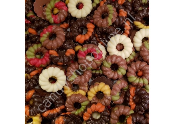 Kerstkransjes Picasso assortie Bakje 16 stuks