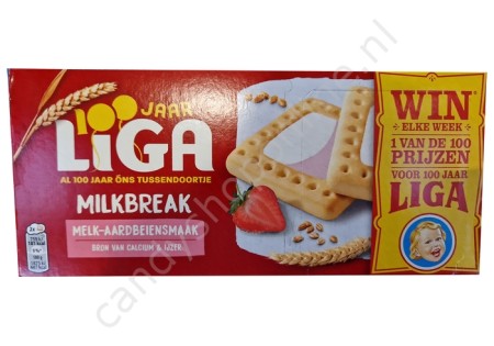 Liga Milkbreak Melk-Aardbei 245 gram