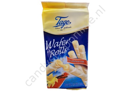 Tago Wafer Rolls with Vanilla flavour cream 150gr.