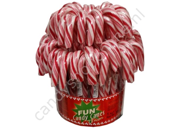 Fun Candy Canes Rood/Wit 14gr. 5pcs.