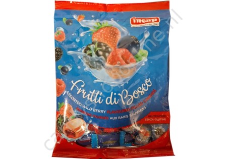 Incap Frutti di Bosco (assorted wild berry flavoured filled candies) 200 gram